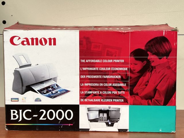 Imprimante Canon BJC-2000 jet d'encre couleur avec boîte d'origine