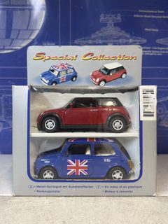 Coffret 2 mini voitures Mini Cooper die-cast