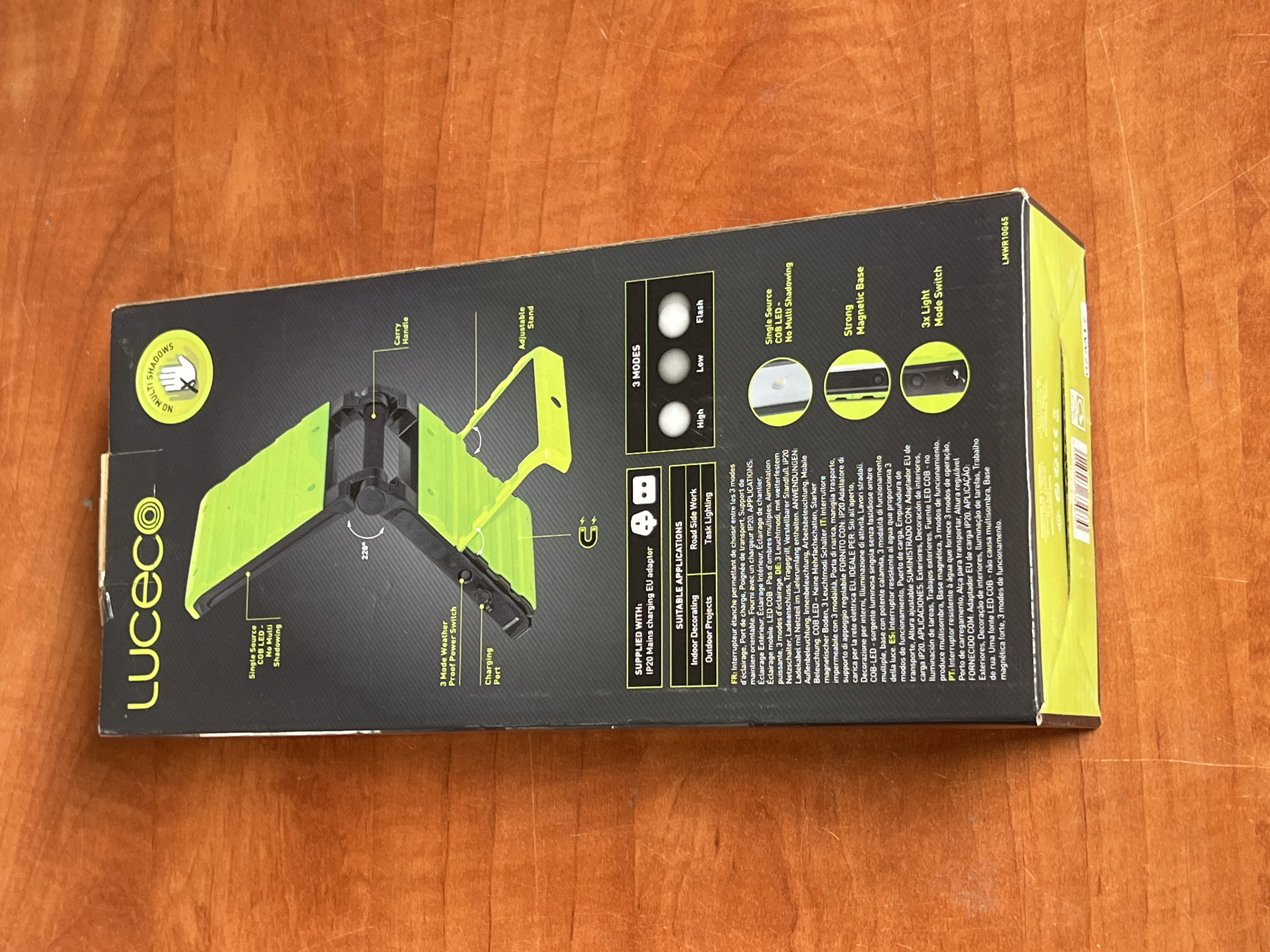 Baladeuse de chantier LED aimant rechargeable 6500K 1000 lm IP65 — photo 2