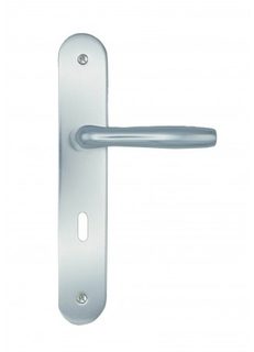 Poignées de porte DT2000 Lunel gris carbone serrure 195 mm