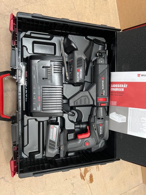 Würth AS 18 Automatic – coffret avec chargeur et 2 batteries