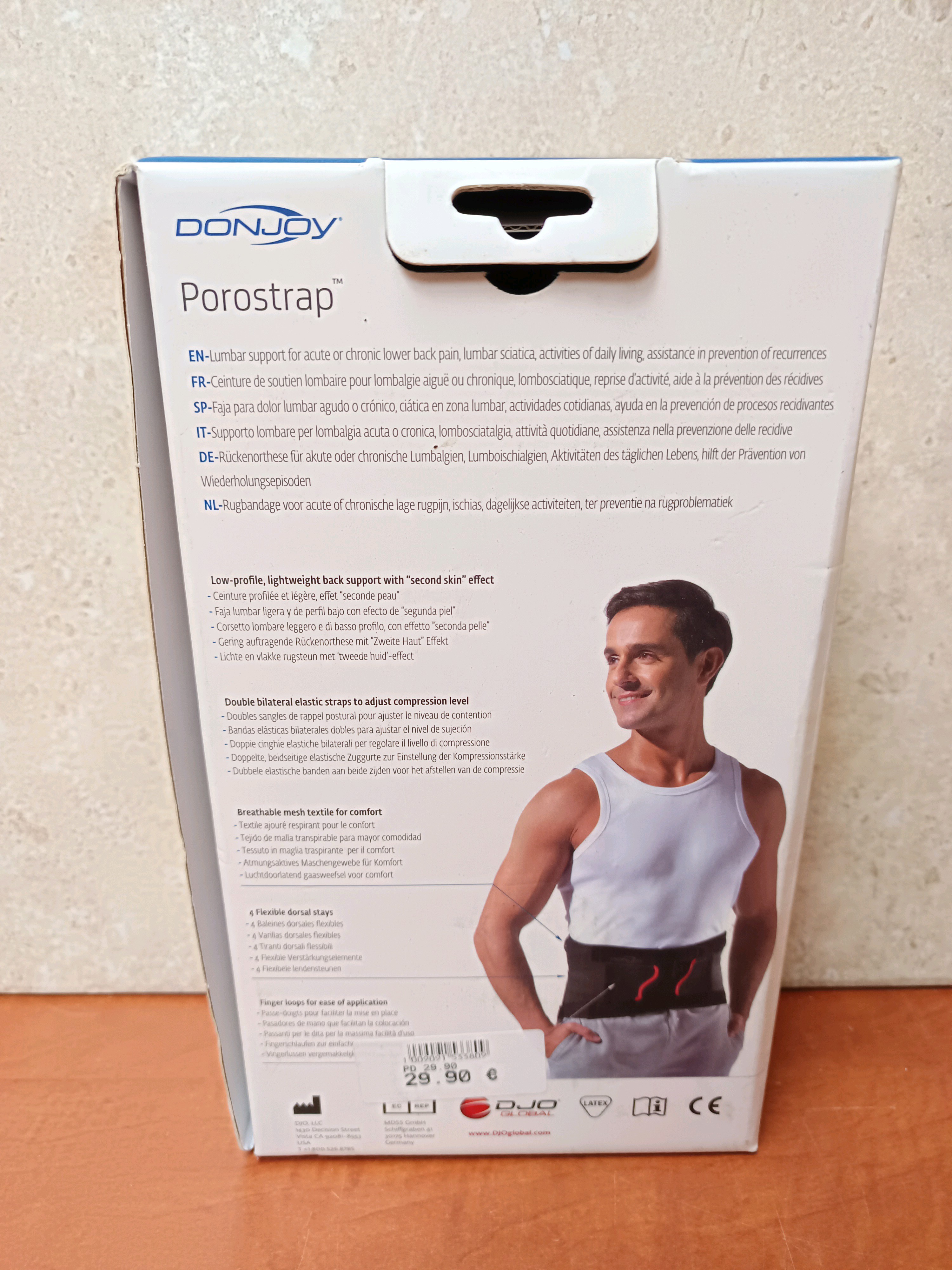 DonJoy Porostrap ceinture lombaire de soutien — photo 2