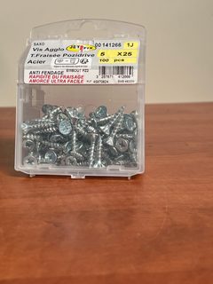 JETFIX Vis Agglo tête fraisée Pozidrive 5 x 25 mm - acier - boîte 100 pcs