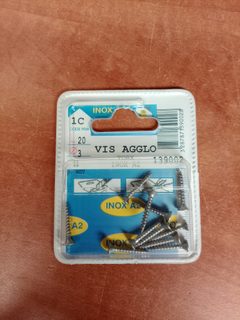 Vis agglo inox A2 Torx 3 x 20 mm