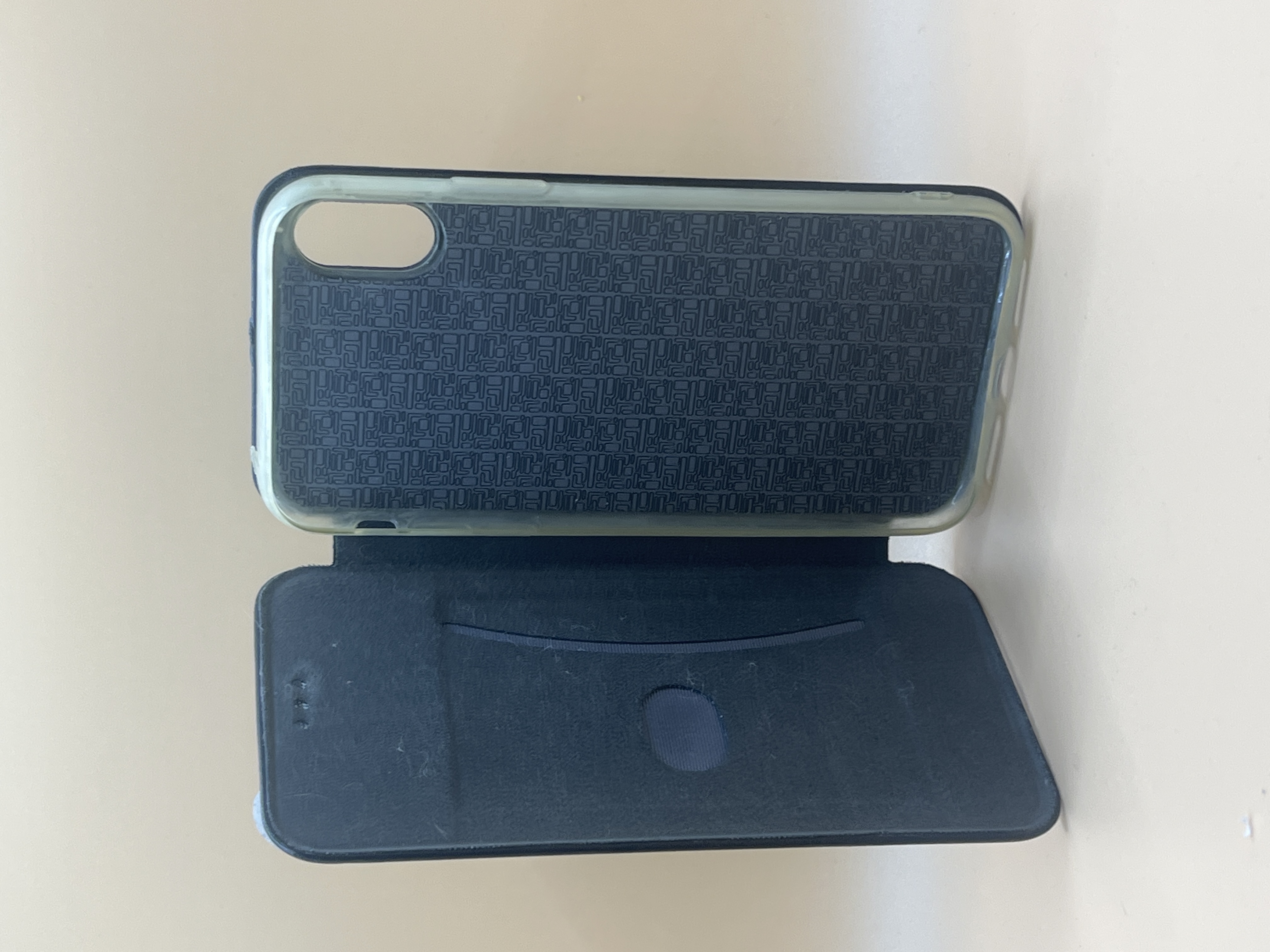 Étui folio portefeuille pour iPhone X