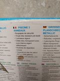Bestway Piscine gonflable 3 anneaux bleu transparent 937 L — photo 2