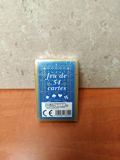 Jeu de 54 cartes (bleu)