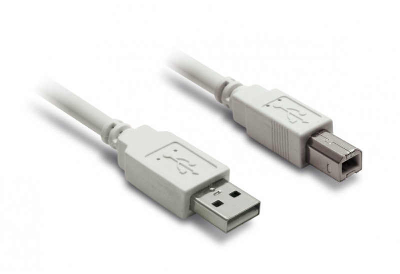 Câble USB 2.0 A mâle vers B mâle Metronic 3 m blanc