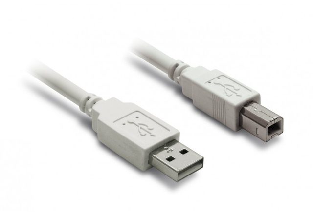 Câble USB 2.0 A mâle vers B mâle Metronic 3 m blanc