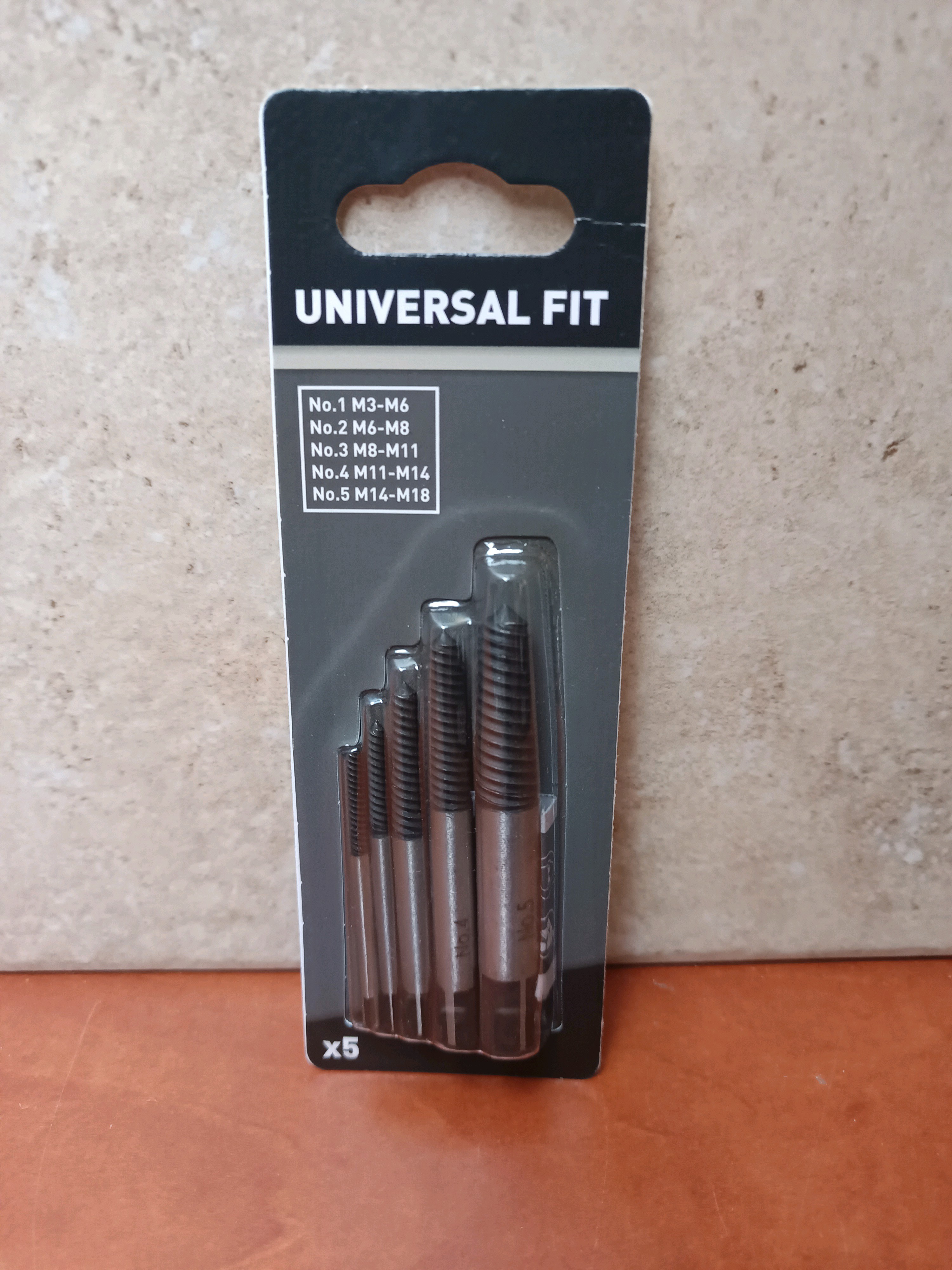 Set extracteur de boulons x5 - Universal Fit No.1 à No.5 (M3–M18)
