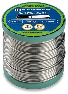 Bobine fil étain sans plomb 500 g diamètre 2 mm