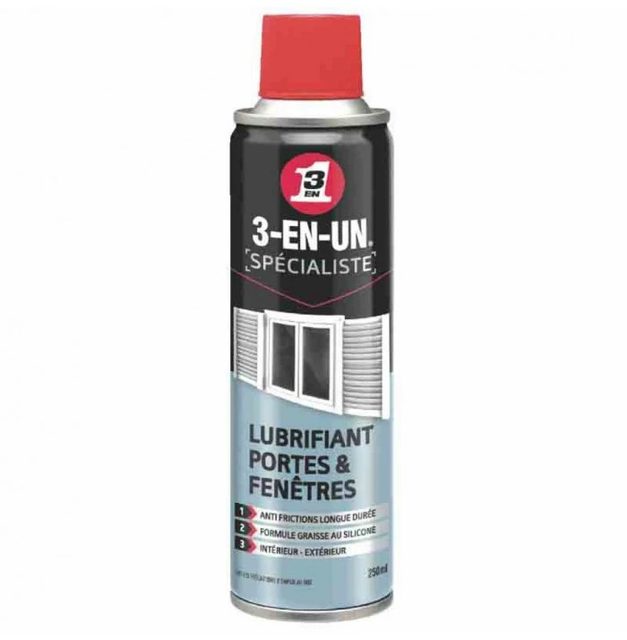 Lubrifiant portes et fenêtres 3-EN-UN 250 ml
