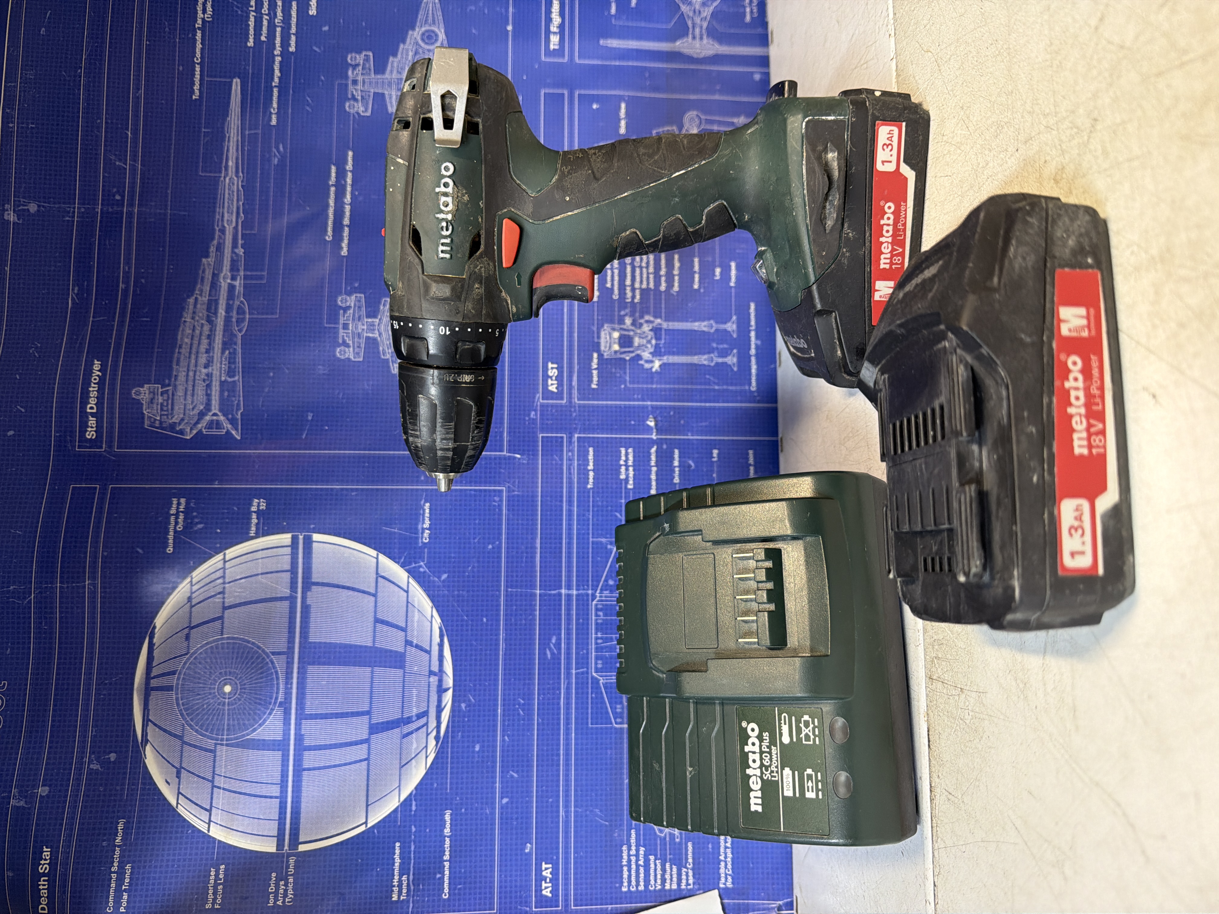 Perceuse-visseuse sans fil Metabo BS 18 avec chargeur et 2 batteries