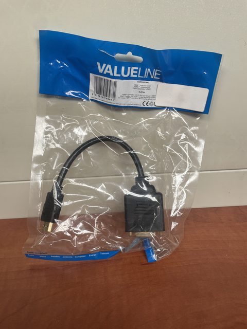 Câble HDMI haute vitesse avec connexion Ethernet HDMI - DVI-D 24+1p femelle + entrée HDMI 0,20 m Noir