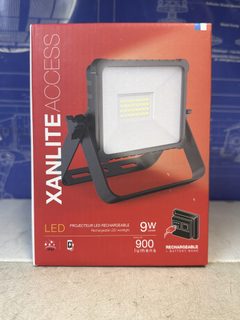 Projecteur LED rechargeable Xanlite PRAR10WR 9W IP54 900 lumens