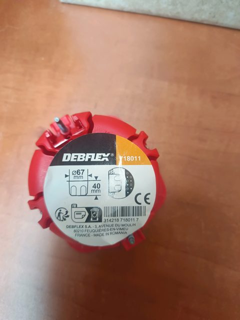 Boîte d'encastrement placo Debflex 18011 Ø67 mm - 40 mm
