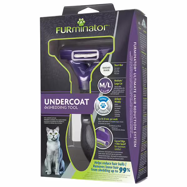 Brosse de mue FURminator Undercoat pour chien de grande taille poils courts