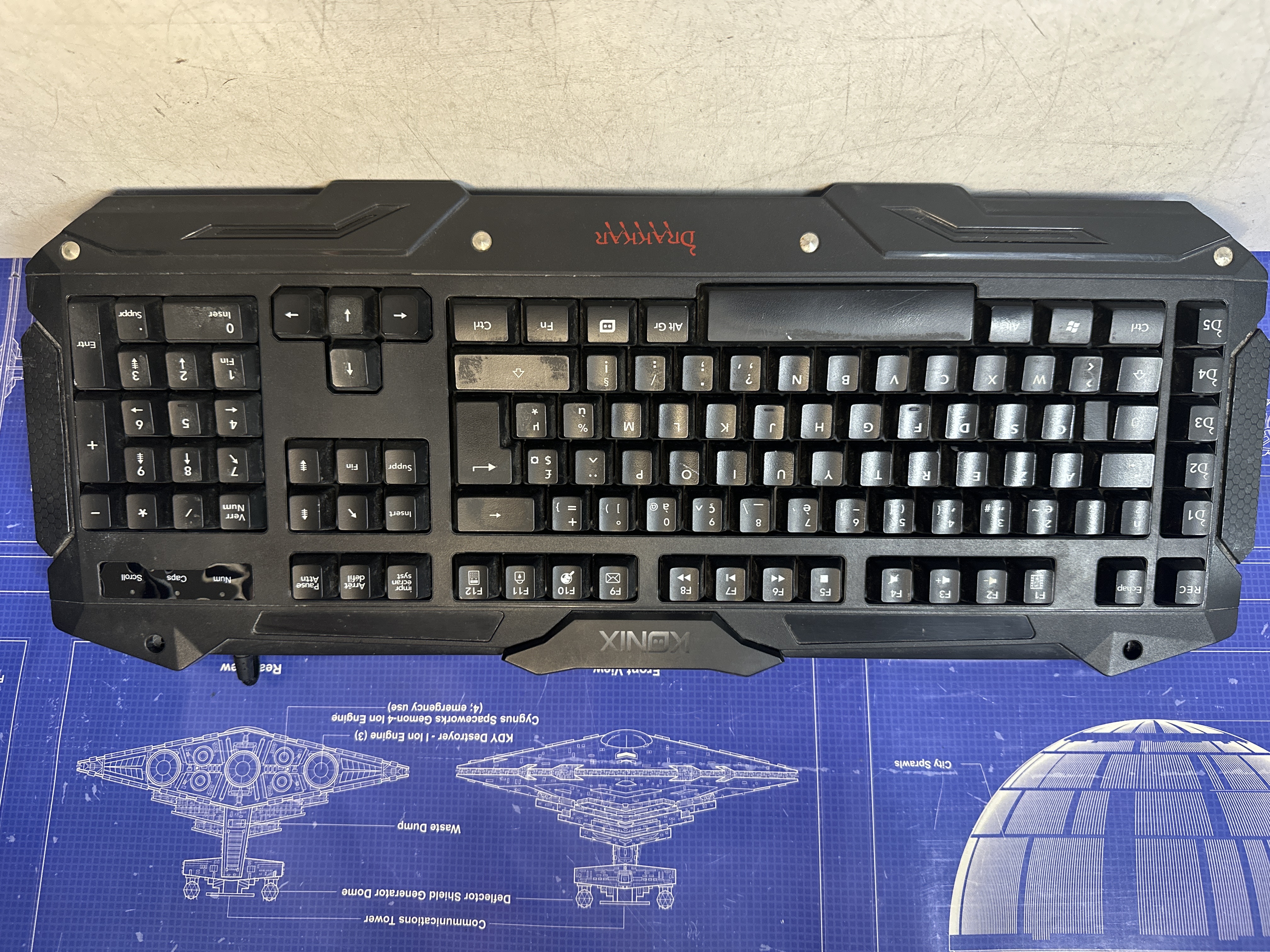 Clavier gamer Konix Drakkar AZERTY