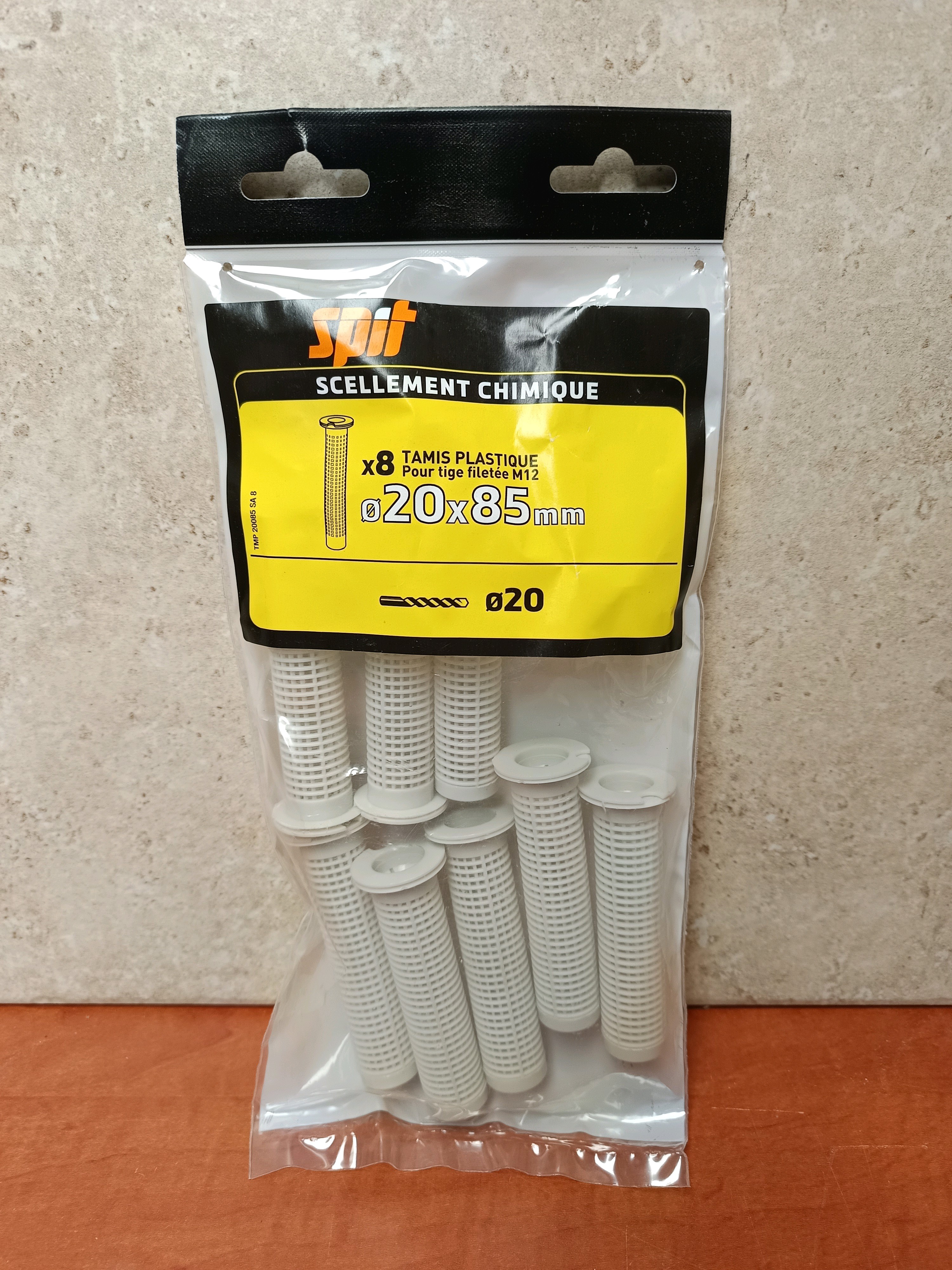SIT tamis plastique Ø20 x 85 mm pour scellement chimique