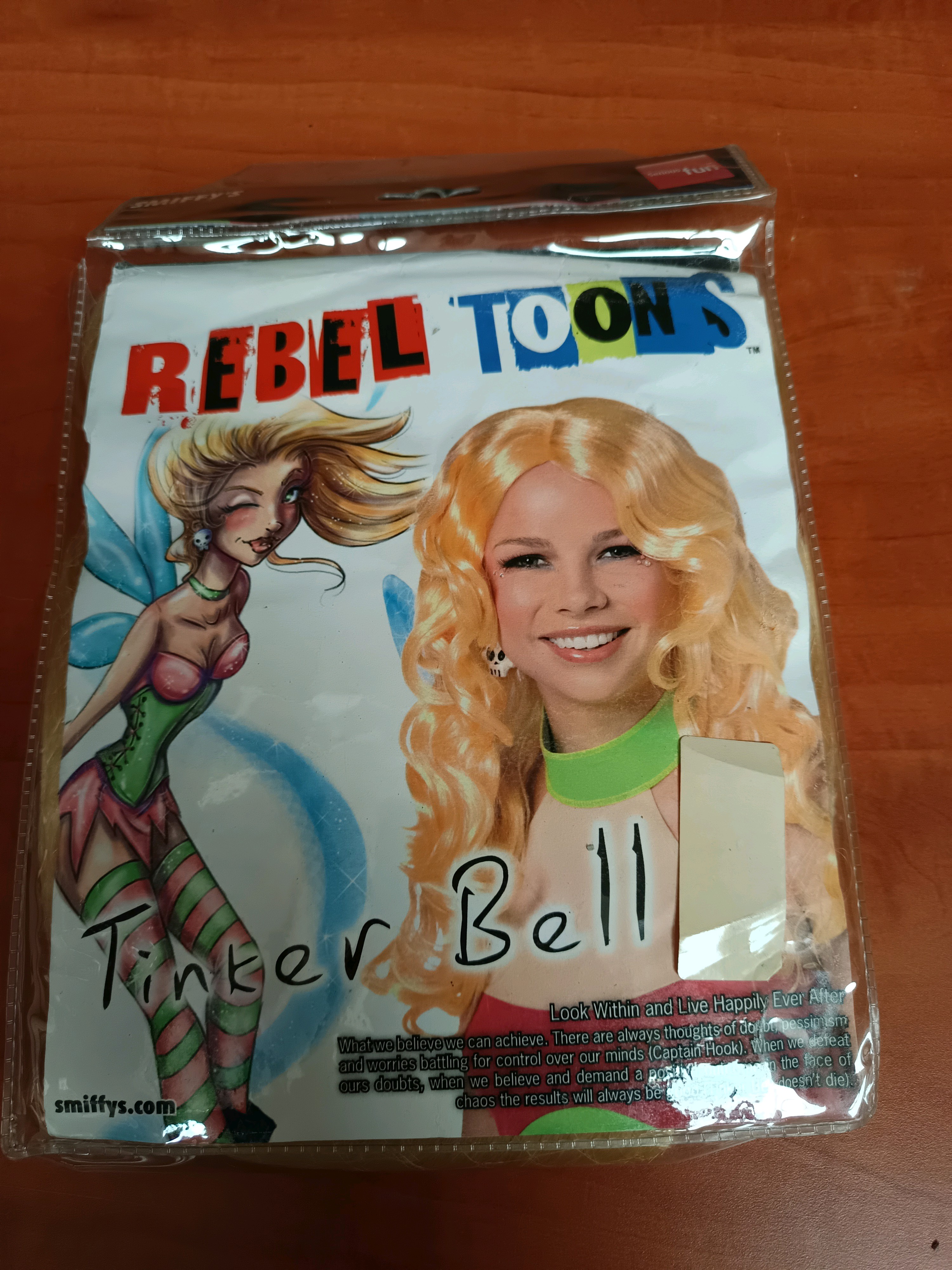 Perruque Smiffys Rebel Toons Tinker Bell