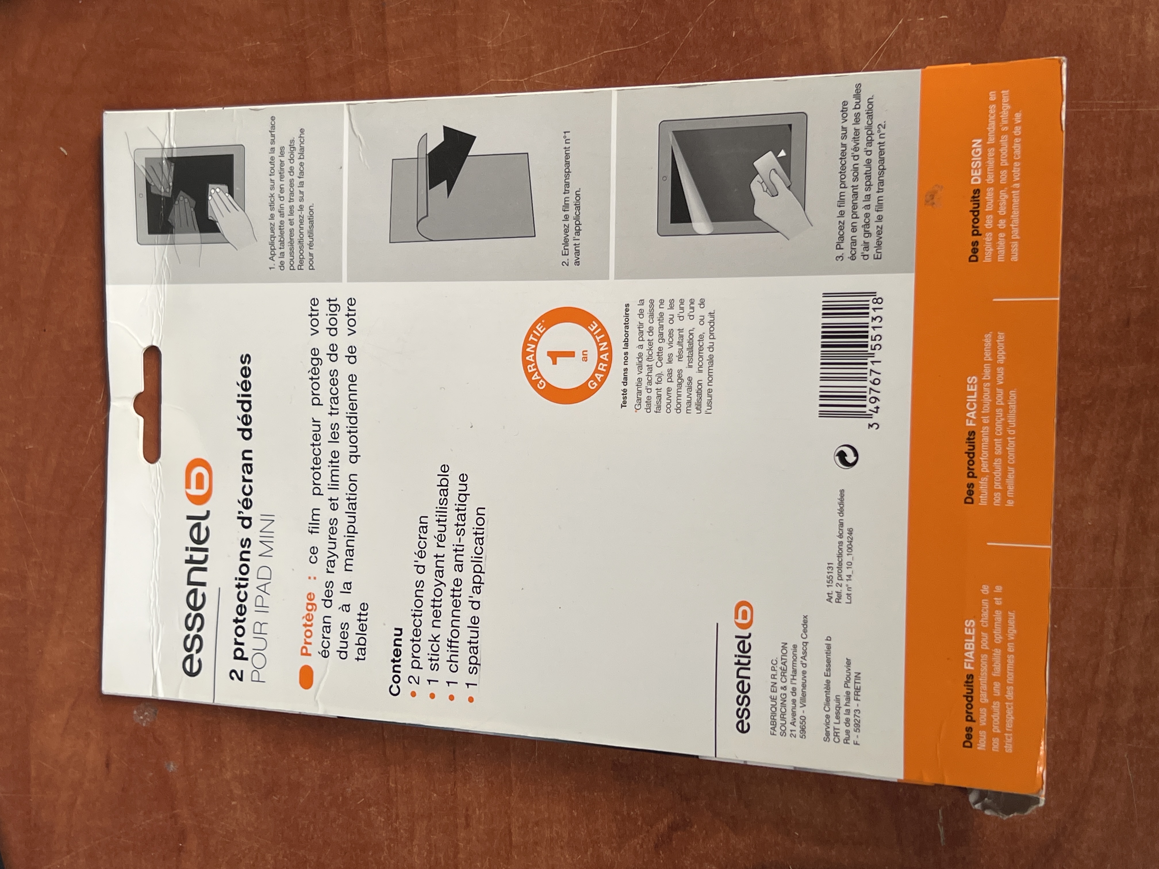 Essentiel b 2 protections d’écran dédiées pour iPad Mini — photo 2