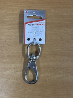 Mousqueton largage rapide 85 mm inox A4 AISI 316