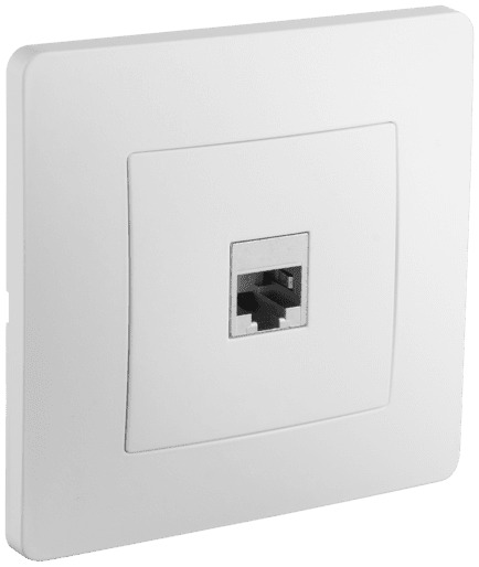 Debflex Caly prise RJ45 Cat 6 blanc 749564