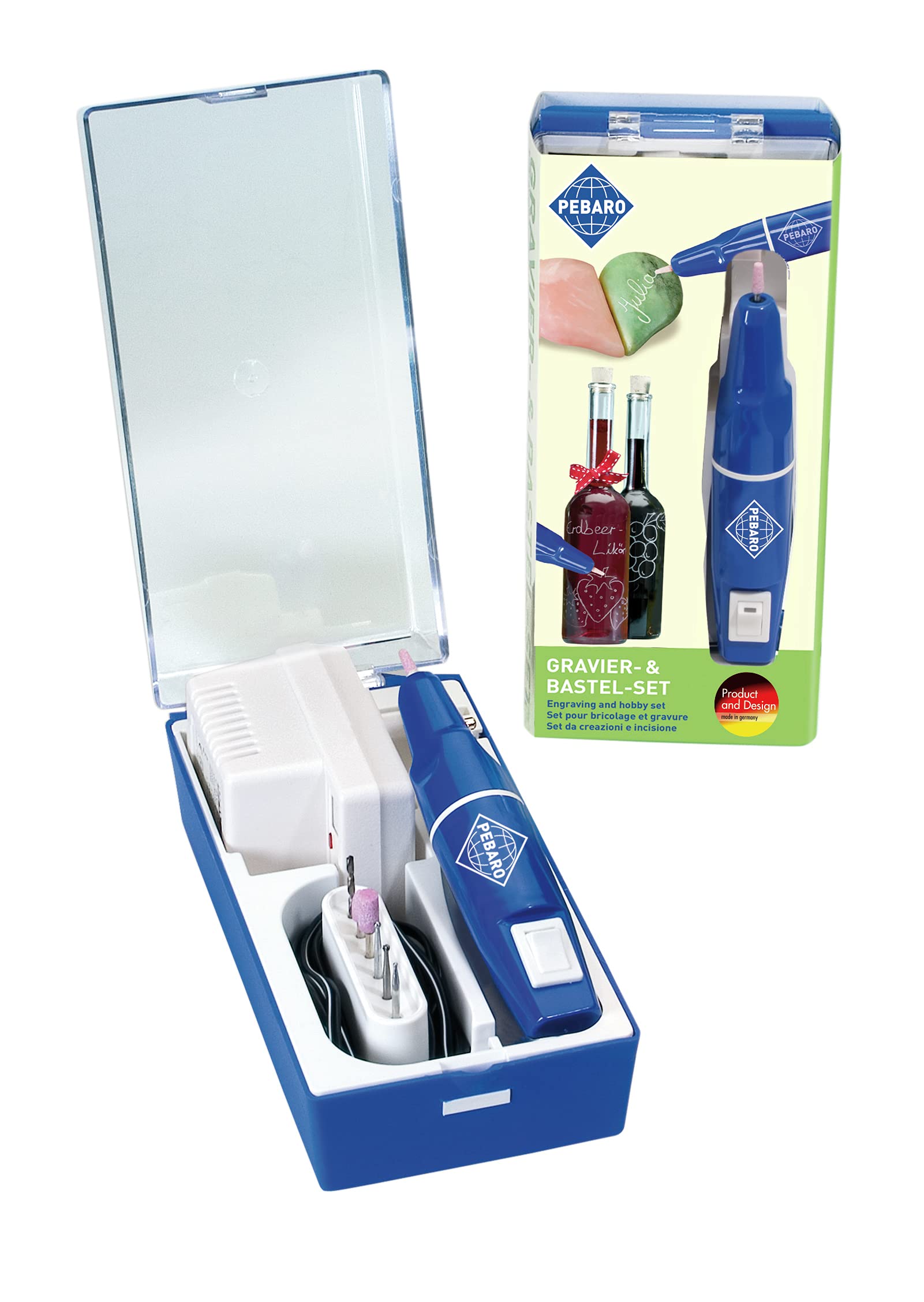 Kit gravure sur verre Pebaro avec graveur et accessoires