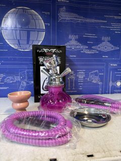 Chicha double tuyau rose