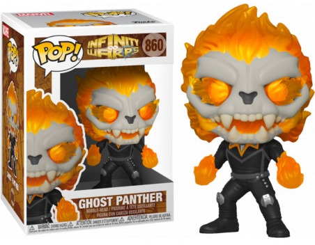 Figurine Funko Pop Marvel Infinity Warps Ghost Panther n°860