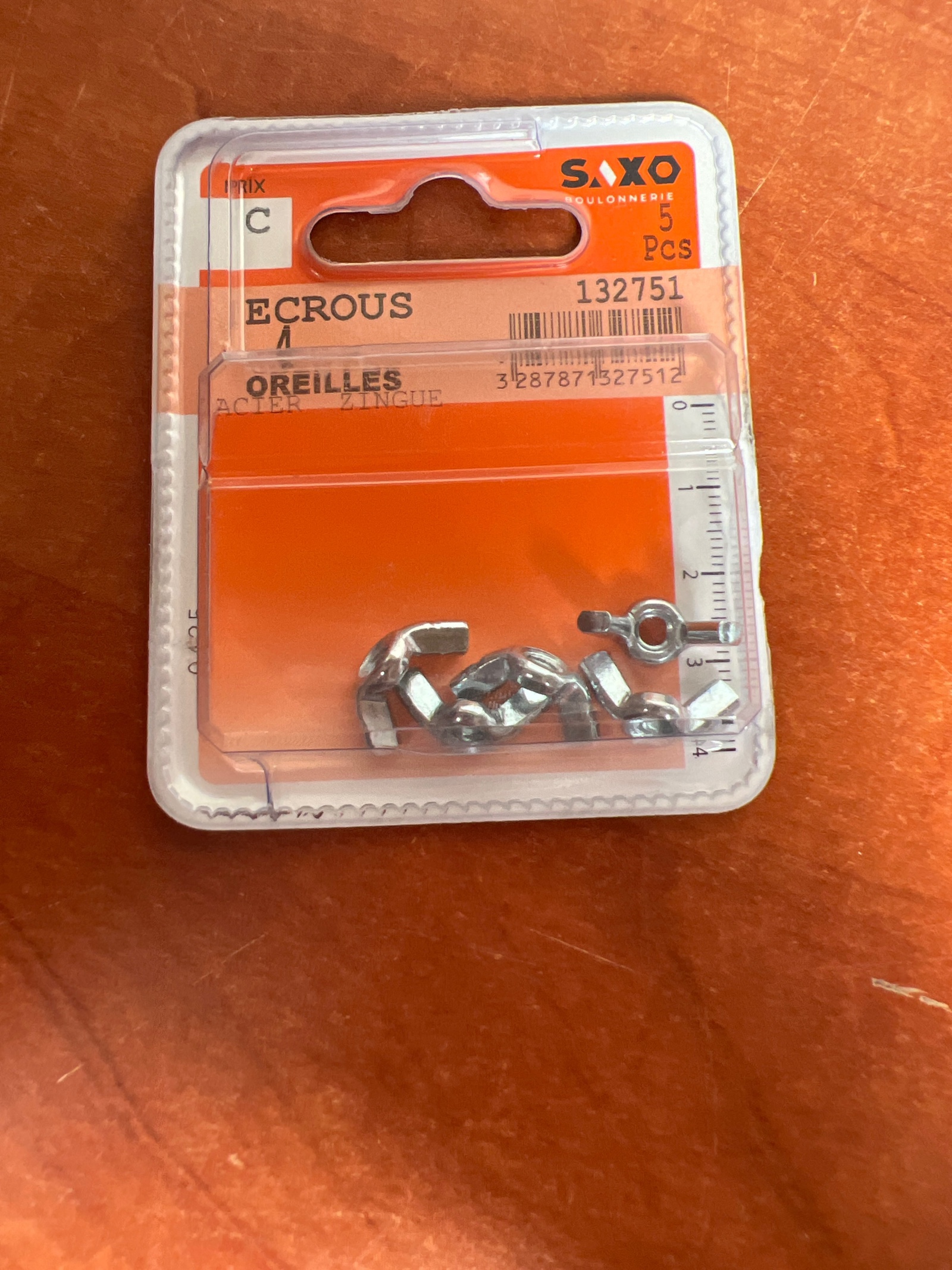 SAXO Écrous à oreilles 132751 (5 pcs)