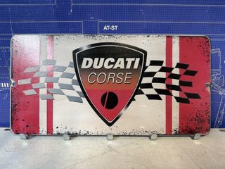 Plaque décorative en métal Ducati Corse