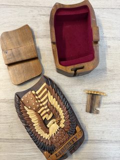 Boîte casse-tête en bois Liberty à aigle
