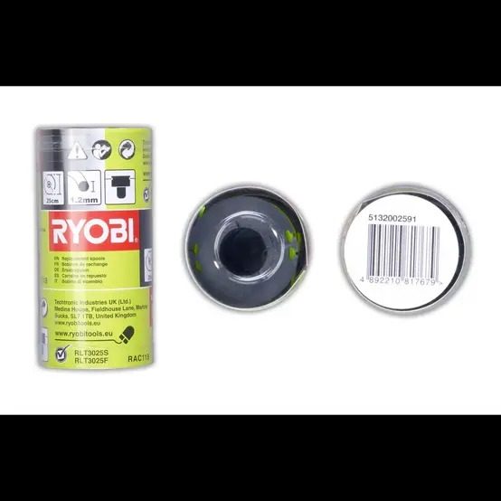 Ryobi 5132002591 lot de 3 bobines de fil 1,2 mm pour coupe-bordures