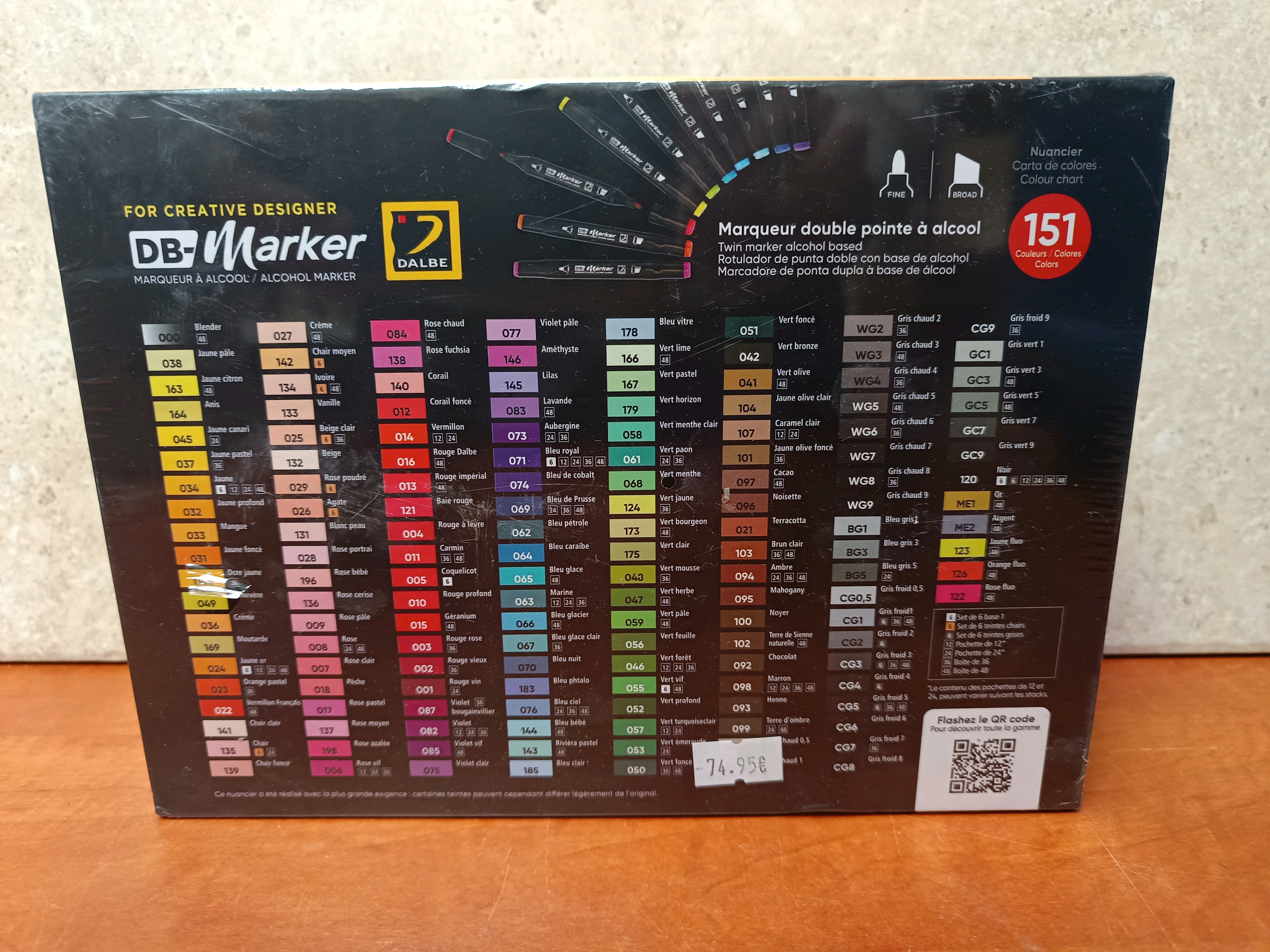 DALBE DB'Marker – Coffret 48 marqueurs à alcool double pointe — photo 2