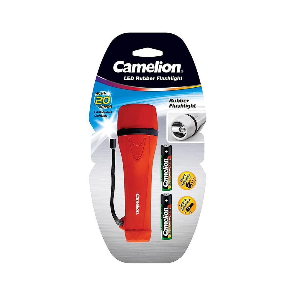 Lampe de poche 1 LED CAMELION PT1L2AA-2R6PBP BP1