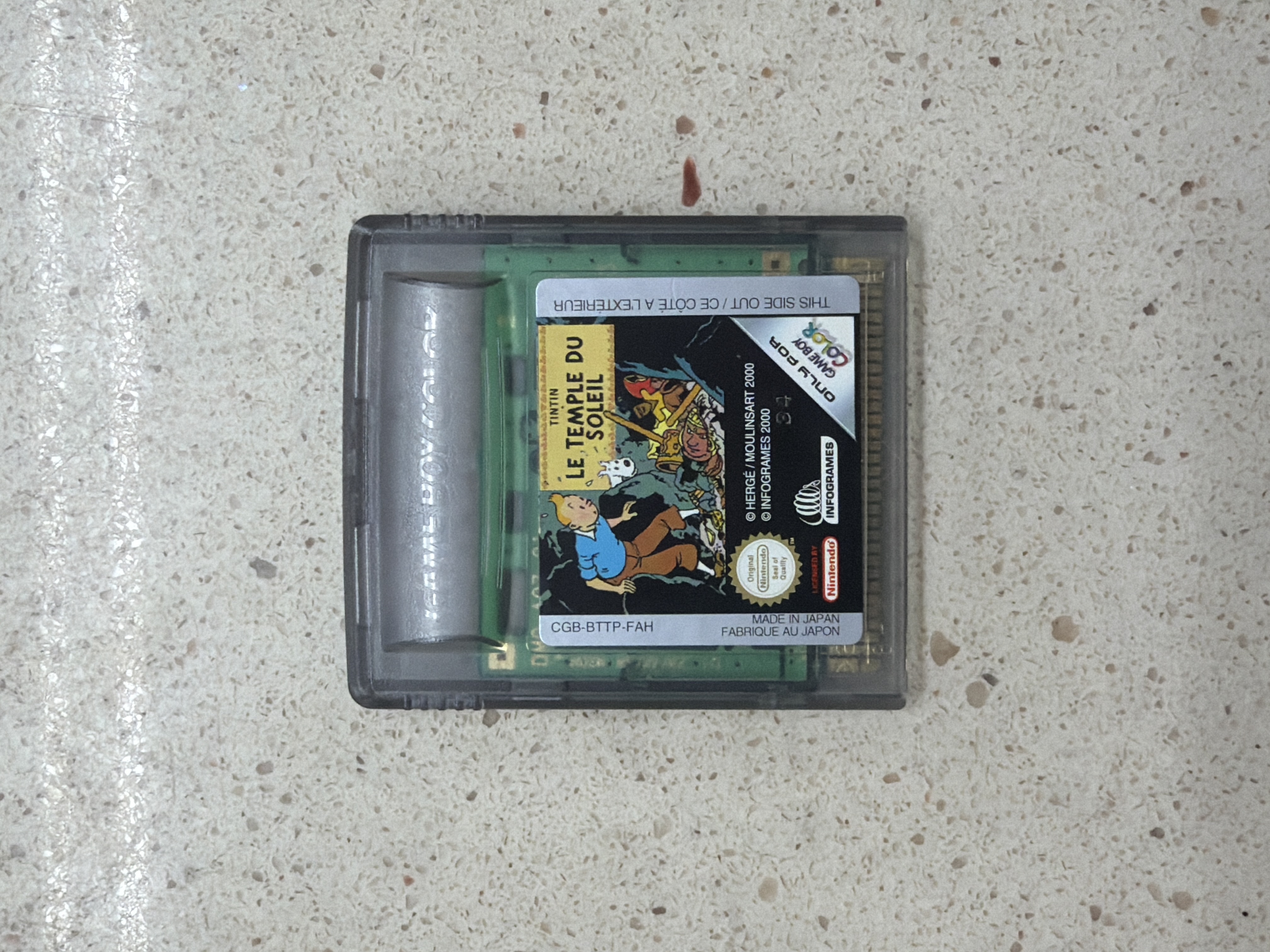 Tintin Le Temple du Soleil sur Game Boy Color
