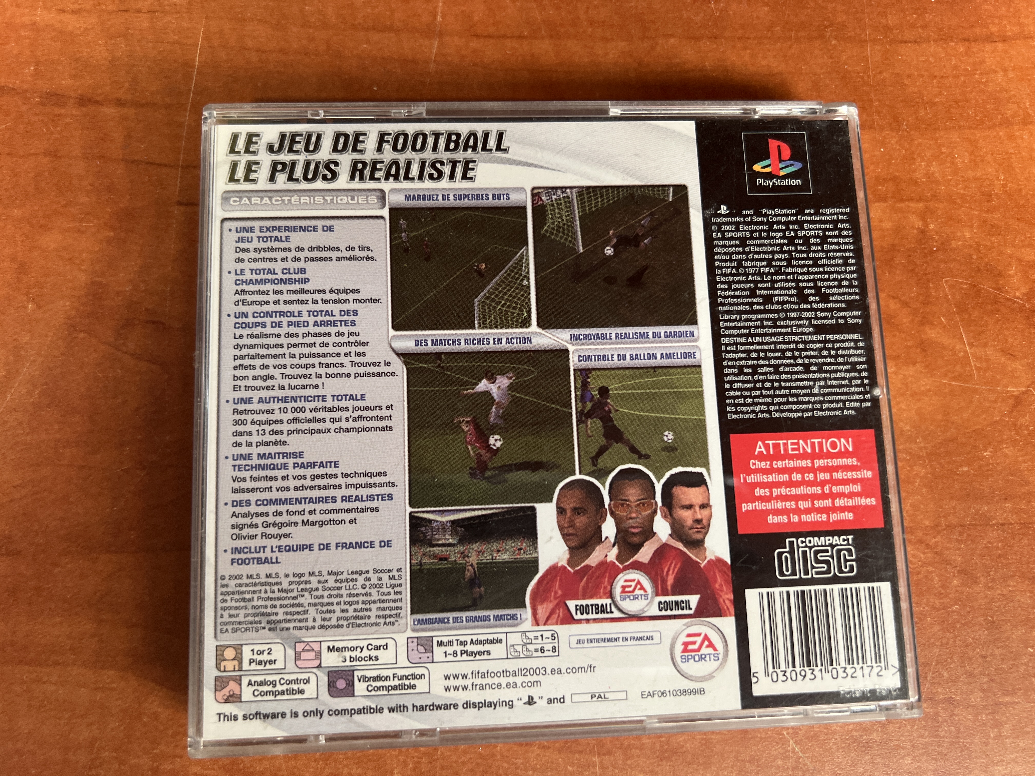 FIFA Football 2003 sur PlayStation PS1 — photo 2