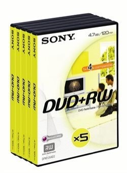 Sony DPW-120AVD - 5 x DVD+RW - 4.7 Go 1x - boîtier pour DVD vidéo