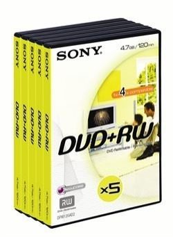 Sony DPW-120AVD - 5 x DVD+RW - 4.7 Go 1x - boîtier pour DVD vidéo