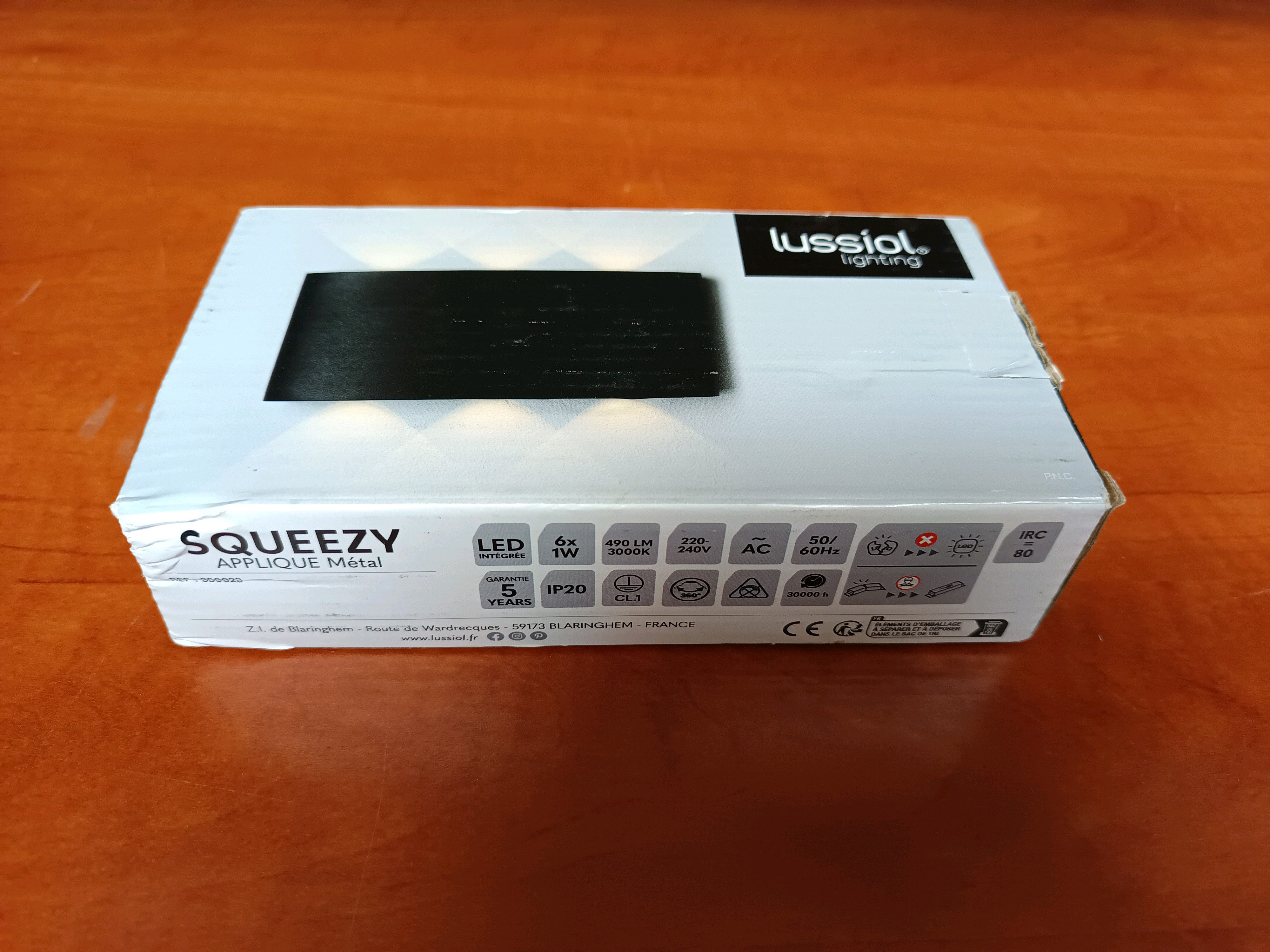 Applique murale LED Lussiol Lighting Squeezy (métal)