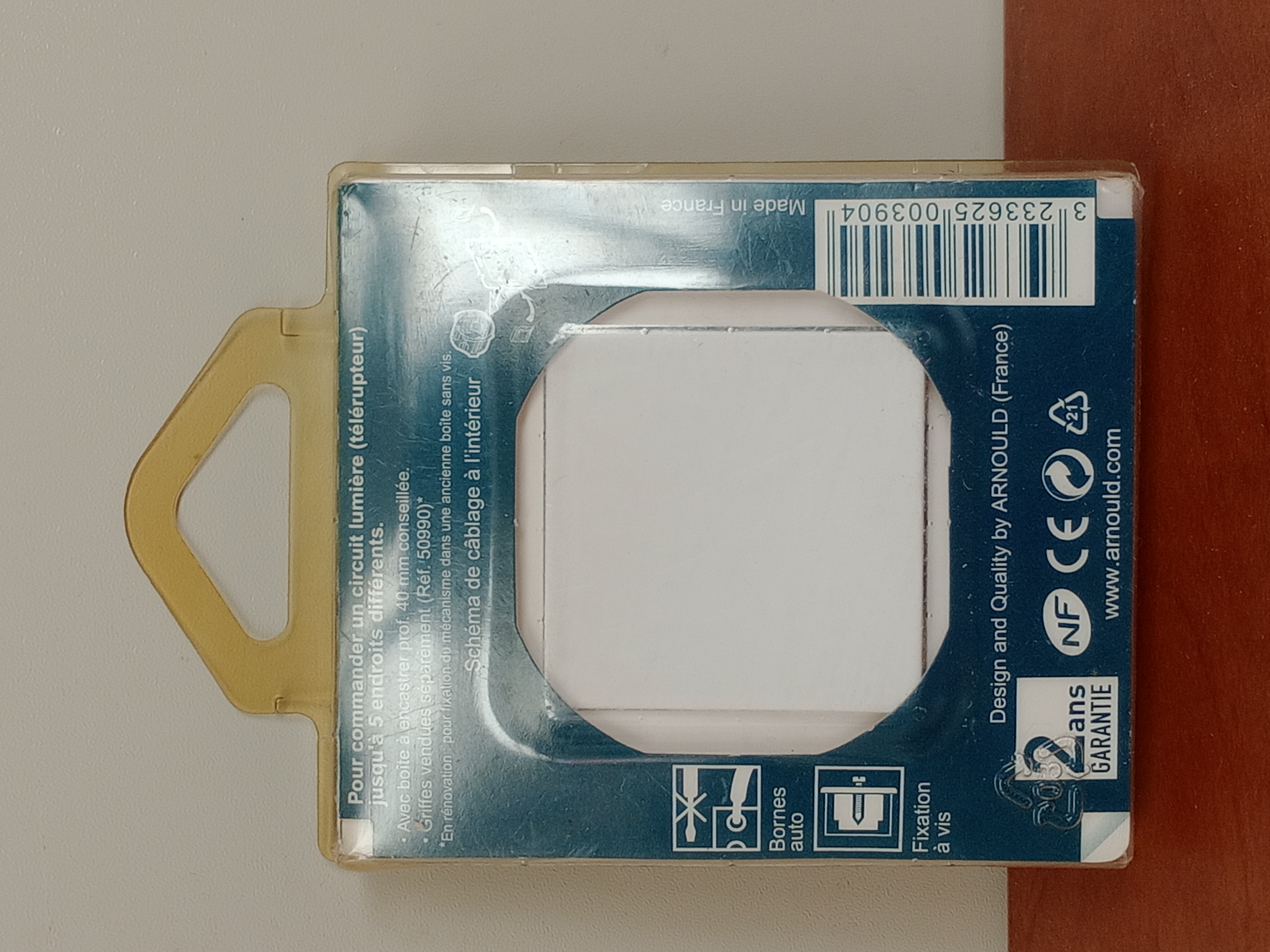 Poussoir 6A complet blanc Arnould Espace Evolution 50972