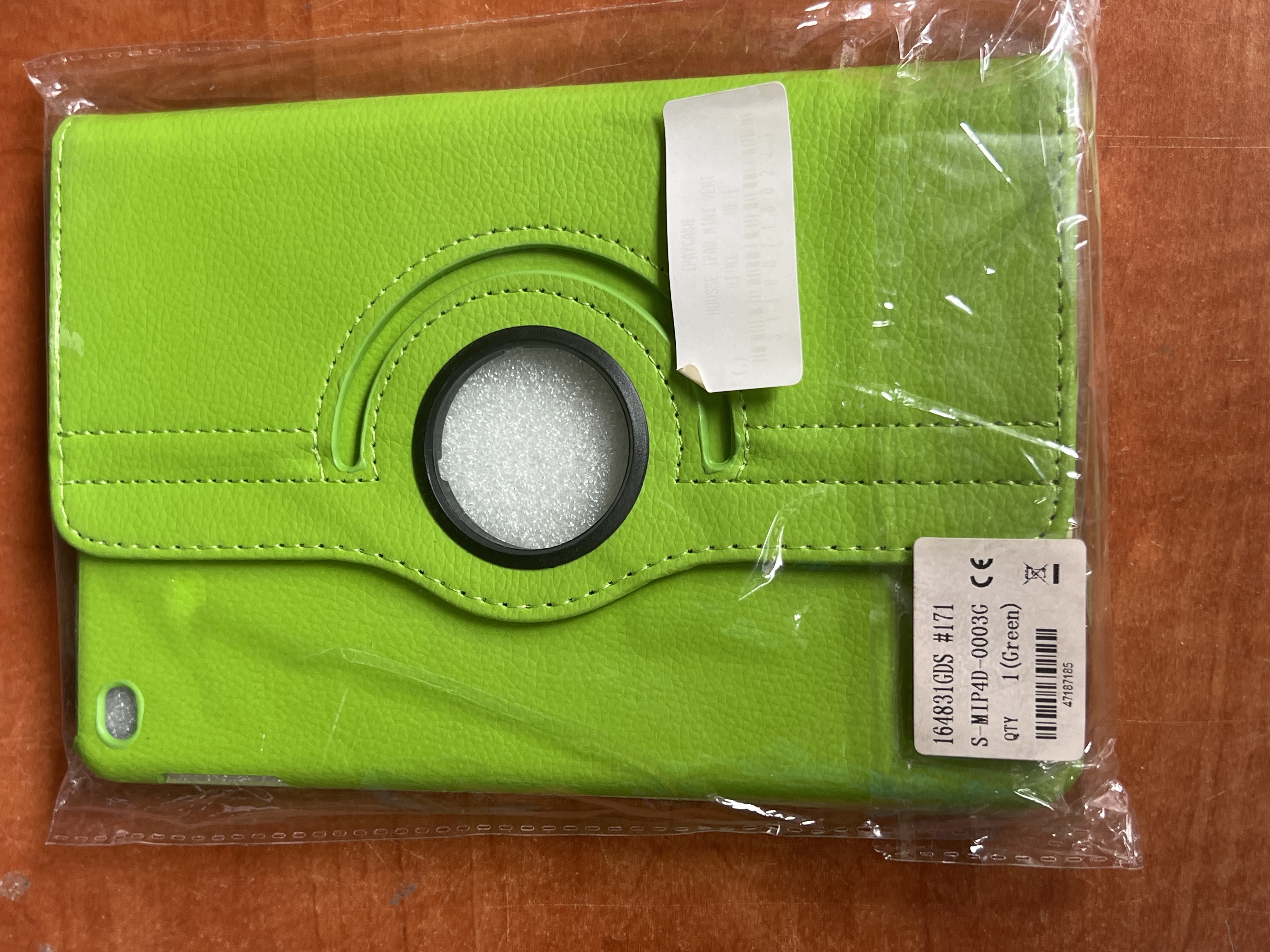 Housse iPad Mini Apple verte avec support rotatif