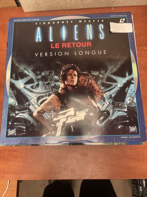 Aliens Le Retour Version Longue LaserDisc