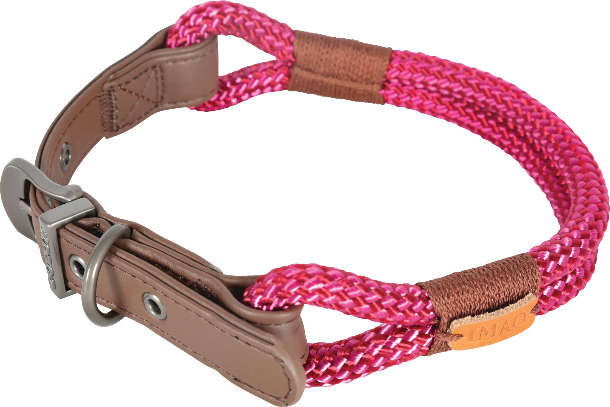 Collier pour chien Zolux IMAO Hyde Park 9 mm x 50 cm fuchsia