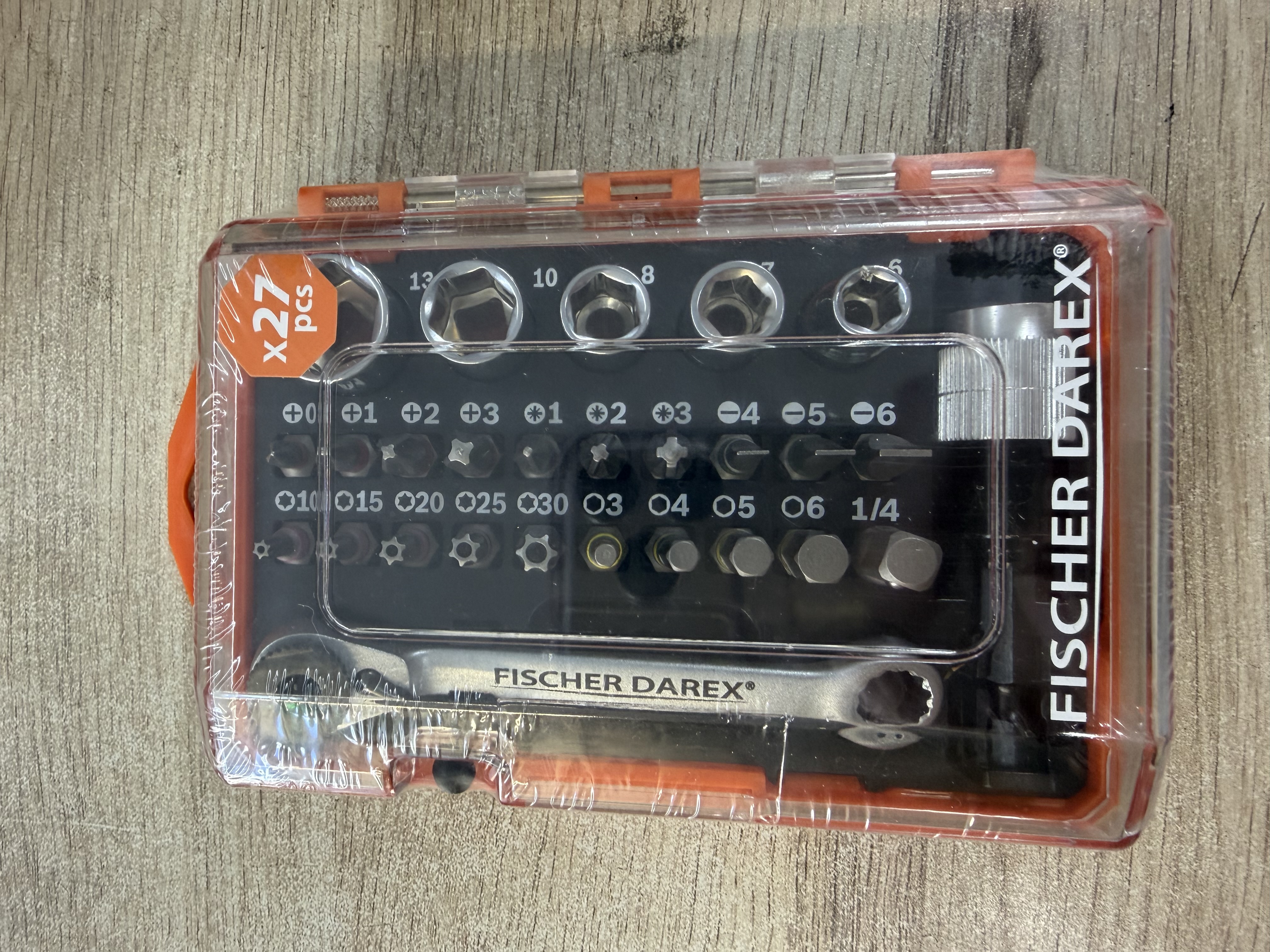 Coffret de serrage Fischer Darex mini clé à cliquet 1/4" 26 pièces