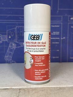 GEB Détecteur gaz aérosol 125 ml révélateur de fuites