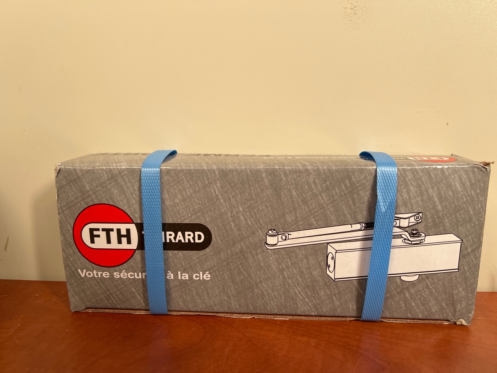 FTH Girard Ferme-porte Design réversible argent pour porte 45 kg