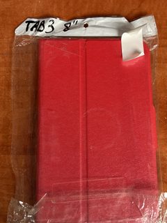 Housse tablette rouge avec support rotatif