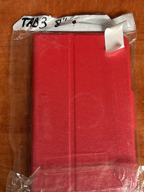 Housse tablette rouge avec support rotatif